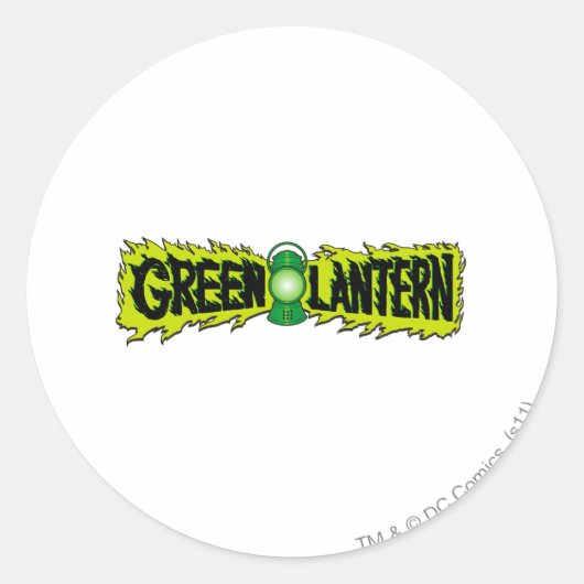 Groene lantaarn - Ggloeiende lantaarn 2 Ronde Sticker (Voorkant)