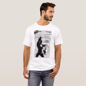 Groene lantaarn - Glanzende lantaarn, zwart en wit T-shirt (Voorkant volledig)