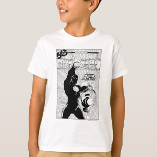 Groene lantaarn - Glanzende lantaarn, zwart en wit T-shirt