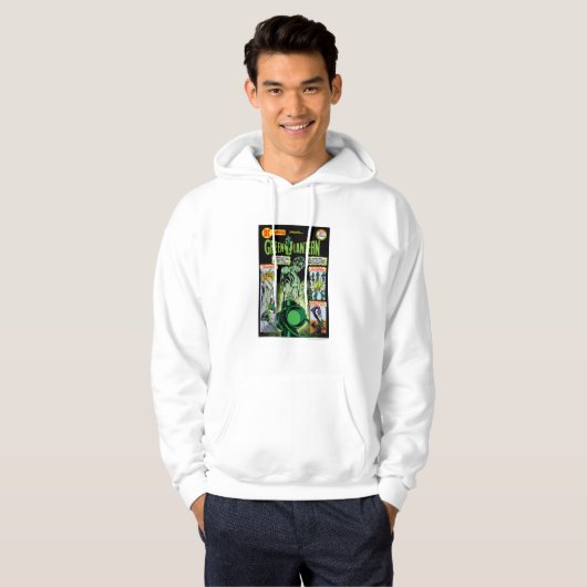 Groene Lantaarn - Groene Grijze Comic Hoodie (Voorkant volledig)