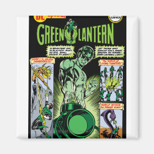Groene Lantaarn - Groene Grijze Comic Magneet
