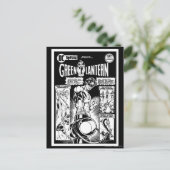 Groene Lantaarn - Groene met de hand beklede Comic Briefkaart (Staand voorkant)