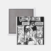 Groene Lantaarn - Groene met de hand beklede komie Magneet (Voorkant / Achterkant)