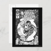 Groene Lantaarn - Het begint allemaal hier, Black  Briefkaart (Voorkant / Achterkant)