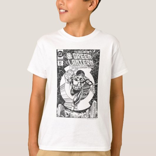 Groene Lantaarn - Het begint allemaal hier, Black T-shirt (Voorkant)