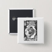 Groene Lantaarn - Het begint allemaal hier, Black  Vierkante Button 5,1 Cm (Voorkant /achterkant)