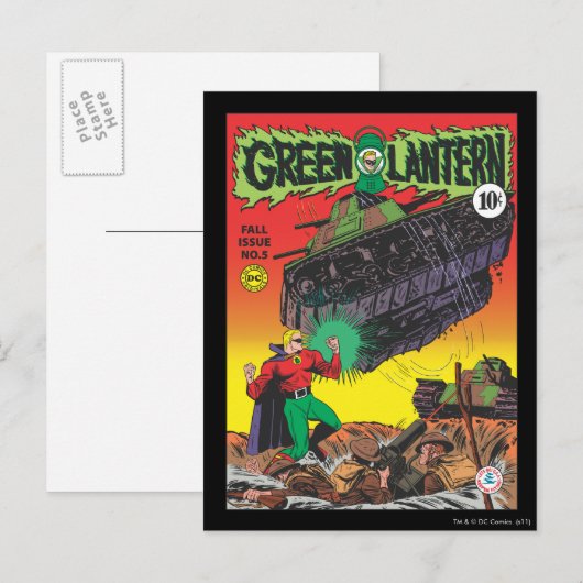 Groene Lantaarn in de loopgraven Briefkaart (Voorkant / Achterkant)