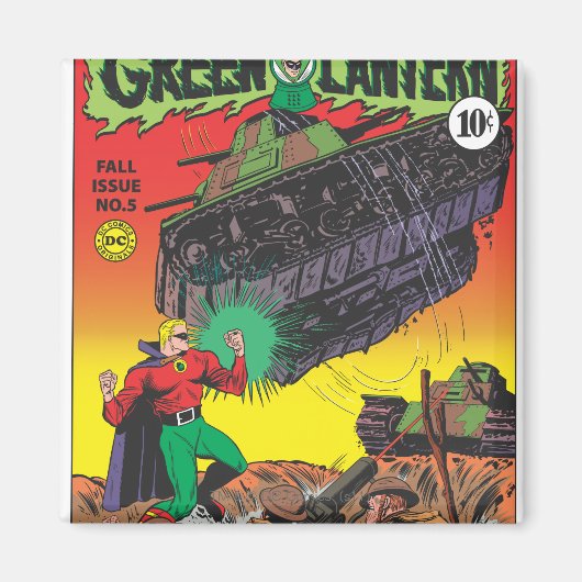 Groene Lantaarn in de loopgraven Magneet (Voorkant)