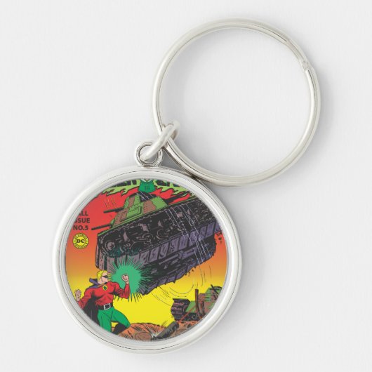 Groene Lantaarn in de loopgraven Sleutelhanger (Voorkant)