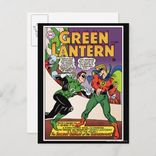 Groene Lantaarn in de ring Briefkaart (Voorkant / Achterkant)