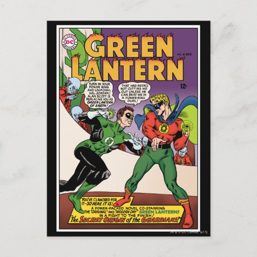 Groene Lantaarn in de ring Briefkaart (Voorkant)