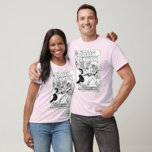 Groene Lantaarn in de ring, zwart en wit T-shirt