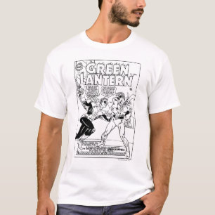 Groene Lantaarn in de ring, zwart en wit T-shirt