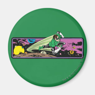 Groene Lantaarn in de ruimte Magneet