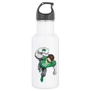 Groene lantaarn in de vlucht waterfles 