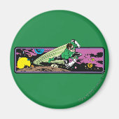 Groene Lantaarn in ruimte Magneet (Voorkant)