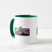 Groene Lantaarn in ruimte Mok (Voorkant links)