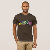 Groene Lantaarn in ruimte T-shirt (Voorkant volledig)