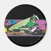 Groene lantaarn maakt door ruimte magneet (Voorkant)