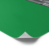 Groene Lantaarn met achtergrond stad Poster (Hoek)