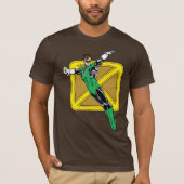 Groene Lantaarn met achtergrond T-shirt (Voorkant)