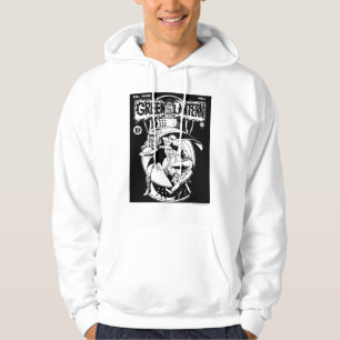 Groene Lantaarn met cape in gevecht, zwart en wit Hoodie