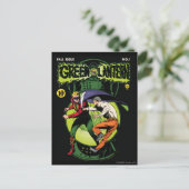 Groene Lantaarn met kapje in gevecht Briefkaart (Staand voorkant)