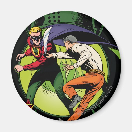 Groene Lantaarn met kapje in gevecht Magneet (Voorkant)