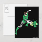 Groene Lantaarn met Lantaarn 2 Briefkaart (Voorkant / Achterkant)