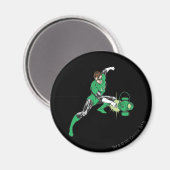 Groene Lantaarn met Lantaarn 2 Magneet (Voorkant / Achterkant)