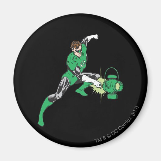 Groene Lantaarn met Lantaarn 2 Magneet (Voorkant)
