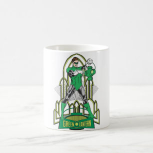 Groene Lantaarn met letters Koffiemok
