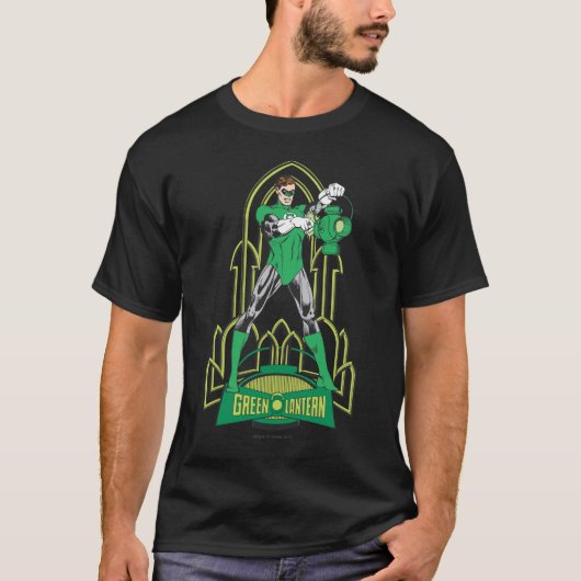Groene Lantaarn met letters T-shirt (Voorkant)