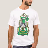 Groene Lantaarn met letters T-shirt (Voorkant)