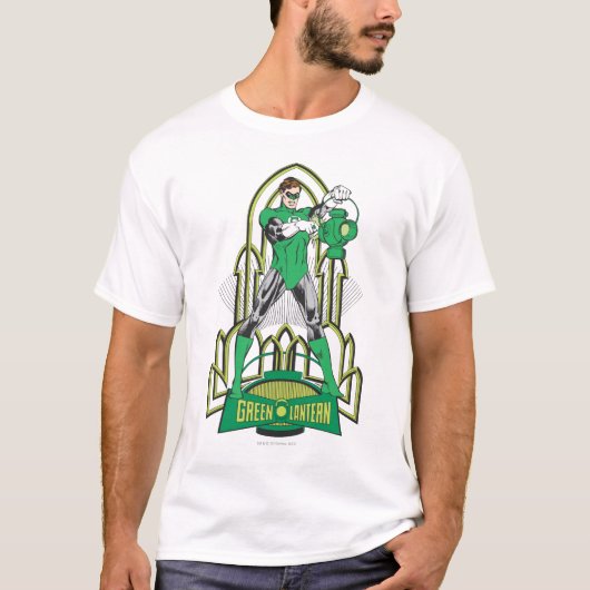 Groene Lantaarn met letters T-shirt (Voorkant)