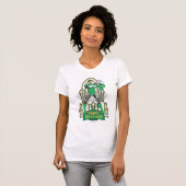 Groene Lantaarn met letters T-shirt (Voorkant volledig)