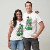 Groene Lantaarn met letters T-shirt (Unisex)