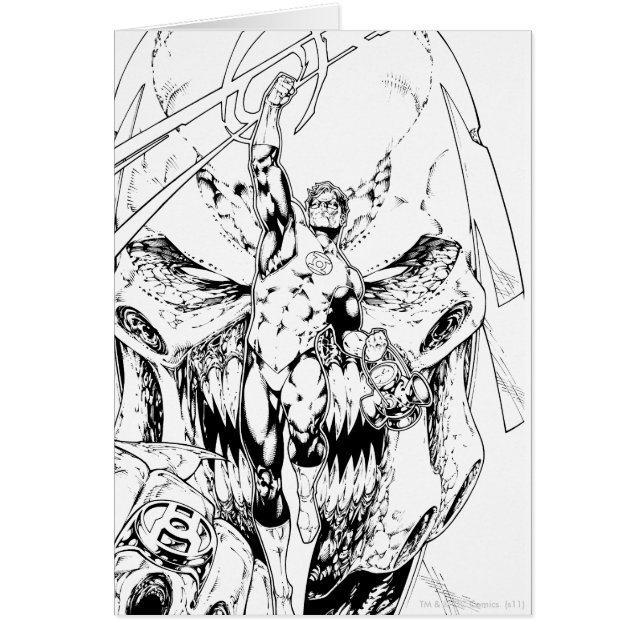 Groene Lantaarn met lichtstroom (Voorkant)