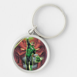 Groene Lantaarn met lichtstroom - Kleur Sleutelhanger