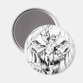 Groene Lantaarn met lichtstroom Magneet (Voorkant / Achterkant)