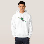 Groene lantaarn naar links 2 hoodie (Voorkant volledig)