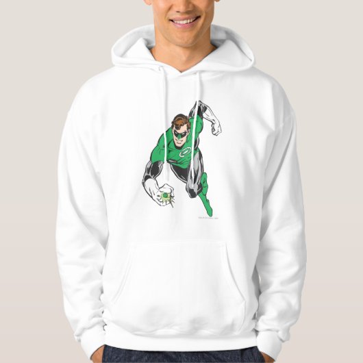 Groene lantaarn naar voren hoodie (Voorkant)