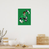 Groene lantaarn naar voren poster (Keuken)