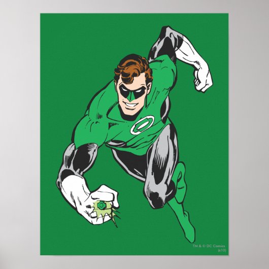 Groene lantaarn naar voren poster (Voorkant)