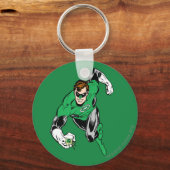 Groene lantaarn naar voren sleutelhanger (Voorkant)