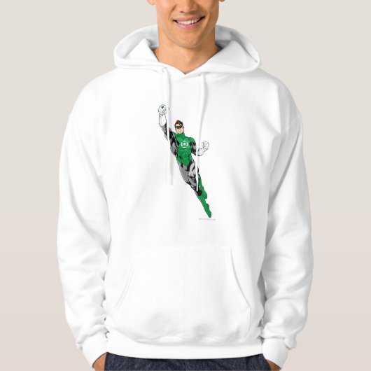 Groene lantaarn - omhoog vliegen hoodie (Voorkant)