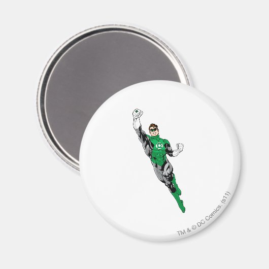 Groene lantaarn - omhoog vliegen magneet (Voorkant / Achterkant)