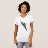 Groene lantaarn - omhoog vliegen t-shirt (Voorkant volledig)
