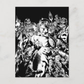 Groene Lantaarn Omringd Briefkaart (Voorkant)