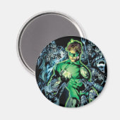 Groene Lantaarn omringd - Kleur Magneet (Voorkant / Achterkant)